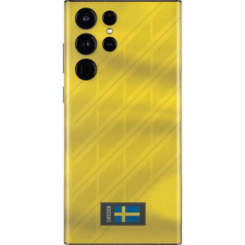 Sweden Soccer Flag Galaxy S22 Ultra Skin